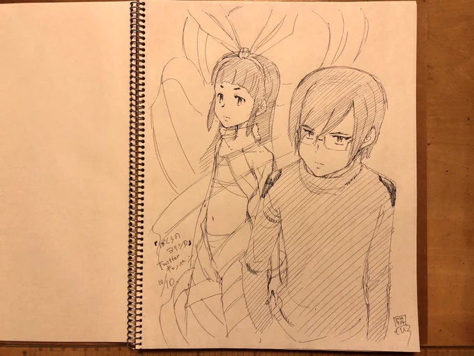 『ぼくらの』『ヨリシロトランク』プレゼントキャンペーン用楽描き10/10
#ぼくらのヨリシロ 