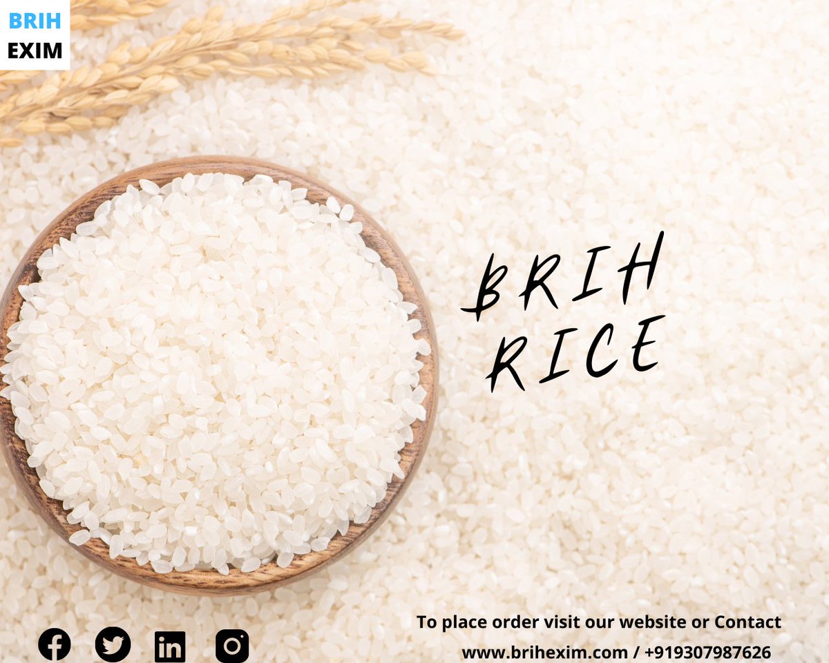 BrihExim's tweet photo. BrihRice
#rice #export #we #India #GlobalTrade https://t.co/tojHnQAwfa