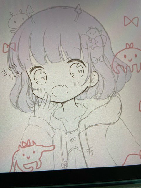 今日の一枚
??ちゃんラフ
#今日のえも絵 