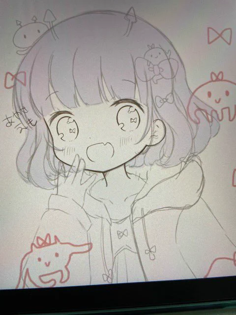 今日の一枚
??ちゃんラフ
#今日のえも絵 