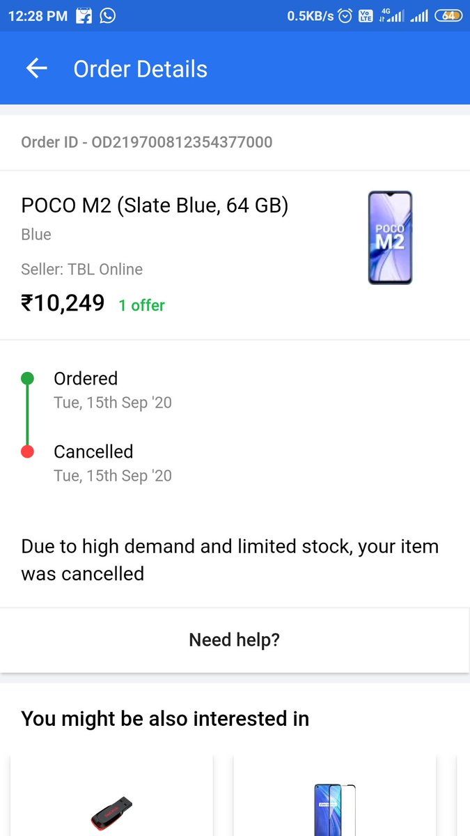 TrendonTech's tweet photo. This is the original reality of @XiaomiIndia flash sale. First sale of #POCOM2, order it and as always cancelled it instantly. @IndiaPOCO @s_anuj Why did you guys accept our order when you cancel it. https://t.co/8BIu57czU5