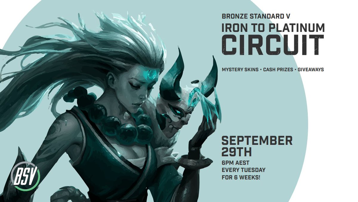 BSVLive's tweet photo. #BSVCircuit update!
We're excited to announce that we're teaming up with the amazing team at @Aussie_BB in the leadup to the BSV Circuit!
Iron to Plat circuit prize pool is now $700
Iron to Gold circuit prize pool is now $300
#BSV2020 #BSV #LeagueOfLegends https://t.co/M3cGVWDsJk