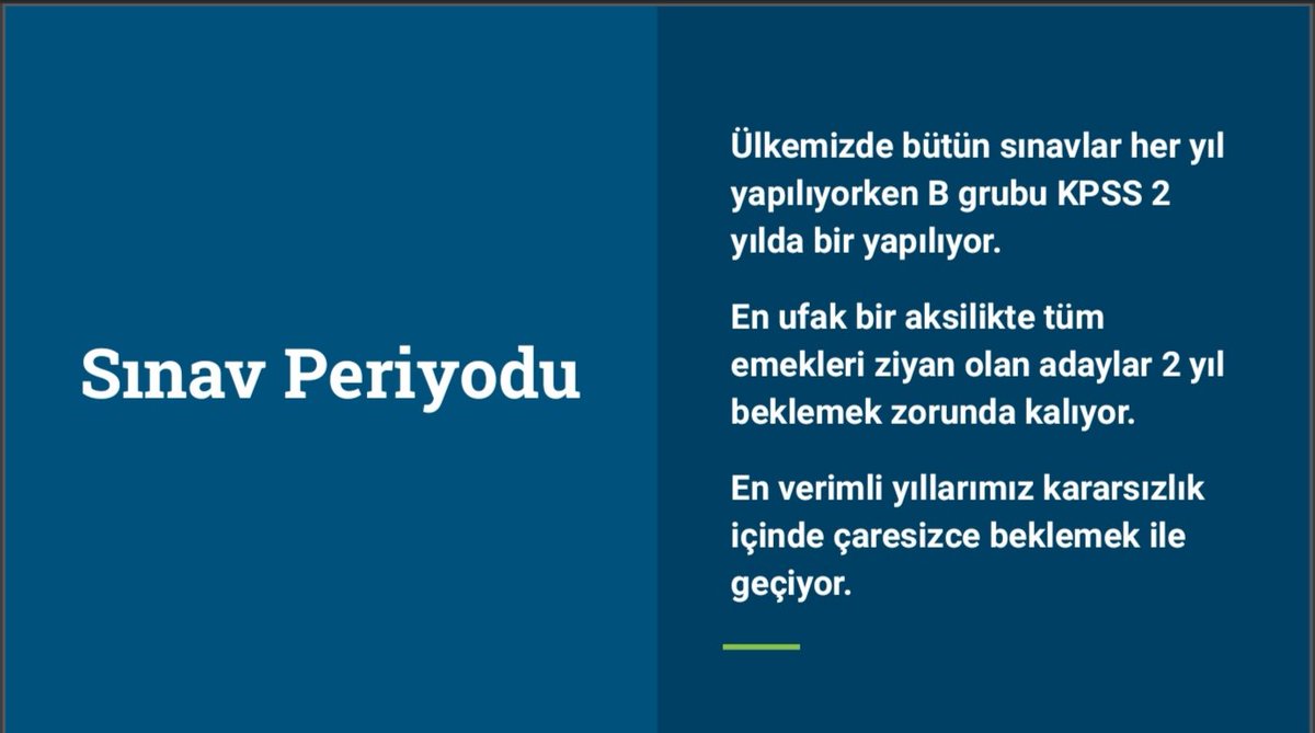 haritakpss2020's tweet photo. @halis_aygun başkanım her sene b grubu kpss yapılsın istiyoruz
neden istiyoruz özetle şöyle #hersene https://t.co/GVlBw4oaZZ