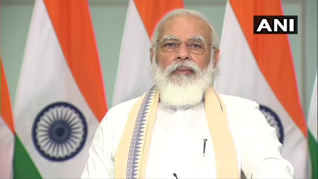 ANI's tweet photo. Urbanisation is the reality of present times. For many decades, it was considered that urbanisation was a problem in itself. But I don't think that way. If it is a problem, there are opportunities also. BR Ambedkar was a big supporter of urbanisation: PM Narendra Modi https://t.co/Sa5eF5a2QS