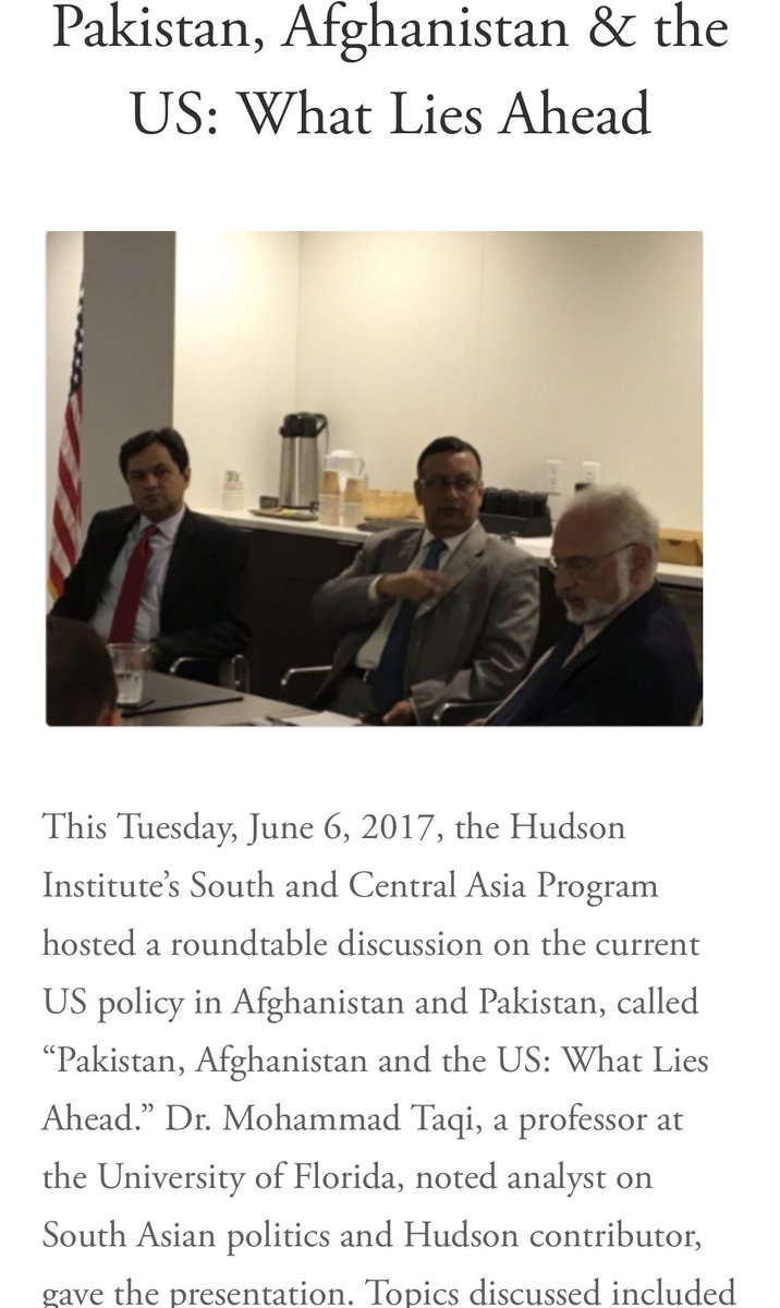 As a wealthy anti Pakistan lobbyist, Dr Taqi is useful in may ways.He’s multilingual, fluent in Urdu, Punjabi, Pashto Hindko, English.He’s an articulate operatives who can speak, write & lobby for anti Pakistan causes in  #US policy making circles. #IndiaWagingHybridWar/72