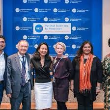 Another early & staunch member of the SAATH FORUM is Marvi Sirmed, who is the Reagan-Fascell Fellow at National Endowment for Democracy (NED) which works as a front for US policy objectives across the world.She is a self declared “activist” with no credentials of her own./73