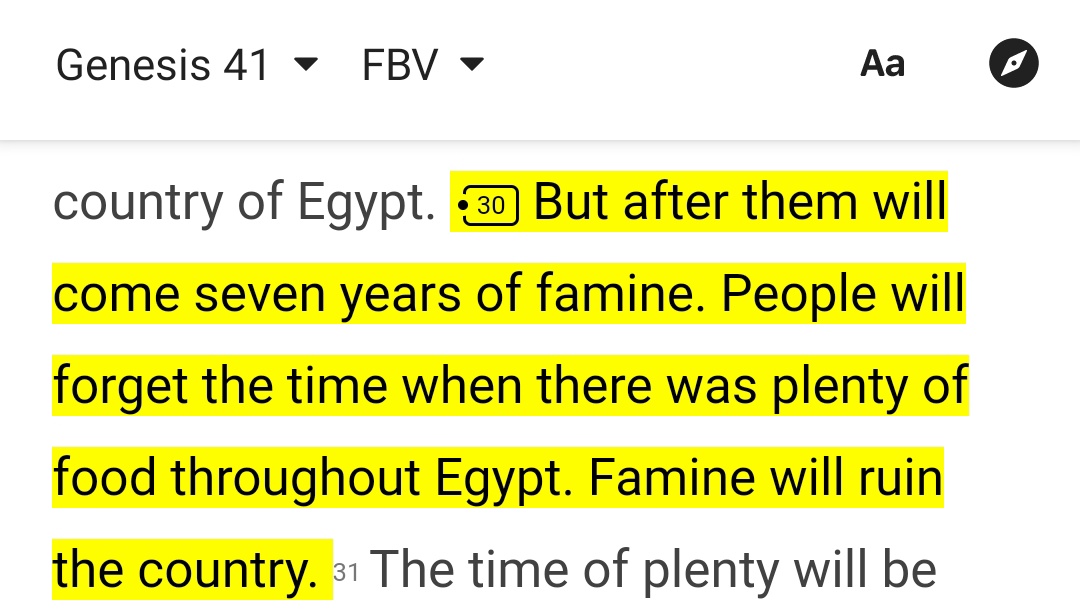 When lot even told others, they thought it was a joke! Just like today the second coming of my Lord Jesus Christ seems like a joke to someIf you look closely, God warned Joseph of the seven-year famine (Genesis 41:30)