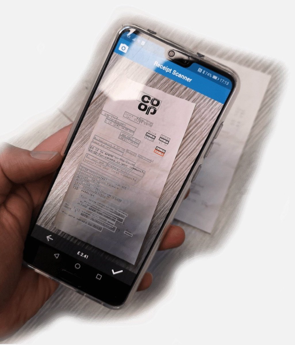 CalCalUK's tweet photo. Have you tried the receipt scanner on our free app?
It will locate the total on your receipt and fill in the transaction for you automatically! https://t.co/mkoFjkgMSX