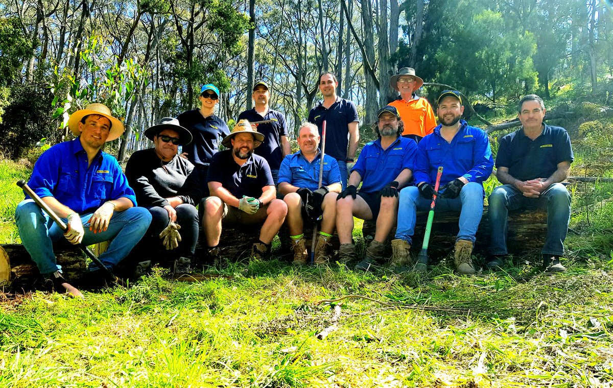 BarenbrugAUS's tweet photo. Action shots from today as the @BarenbrugAUS Adelaide team got involved with #helpingwithhands project at Malcolm Wicks Reserve. We completed a 750m walking trail in conjunction with @nationaltrustsa & @VSA_NT which the public can now enjoy. Great work by allππͺ https://t.co/FPp17pkgVM