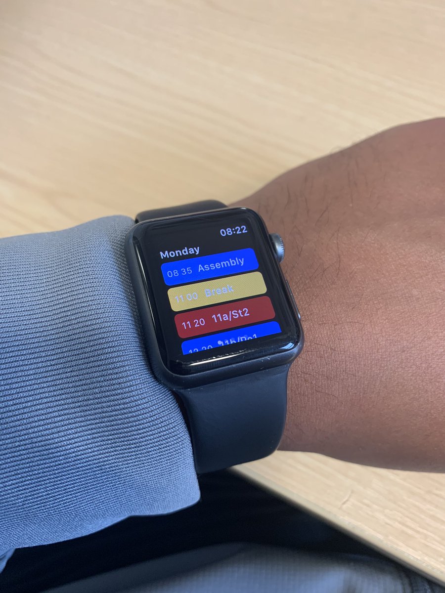 MrChallender_PE's tweet photo. 🚨Great app for Apple Watch users⌚️ Especially with all the current changes and extra duties etc. Seen a few people share this and it is definitely worth the download! #PE #TeachPE #AppleWatch https://t.co/Anpx3yLEBd