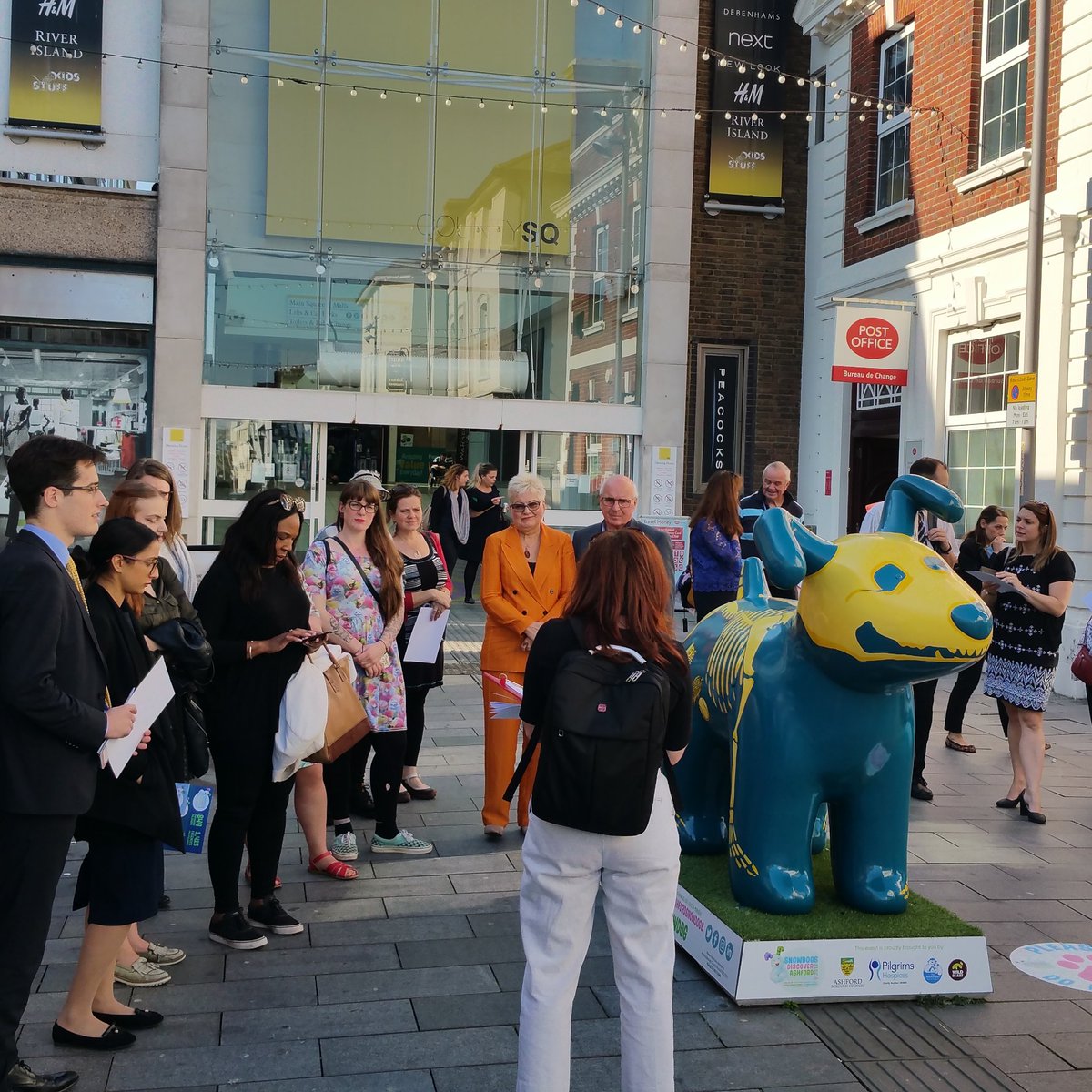 Exactly 2 years ago today THIS happened in #Ashford where people come together for its community. In difficult times, we need art more than ever to help us escape, find pleasure, shine a light on amazing local people, artists and groups, and simply...smile.