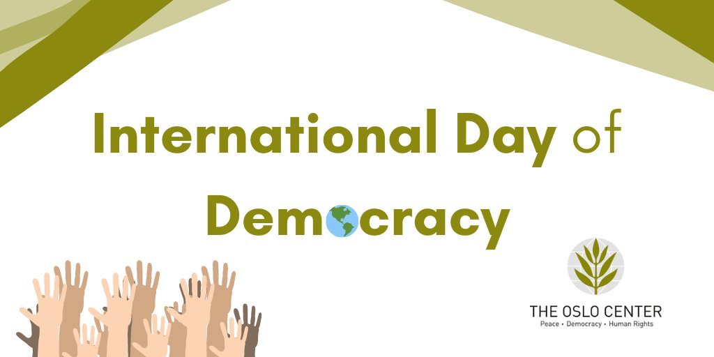 oslocenter's tweet image. Happy International Day of Democracy! We want to enjoy this opportunity to remind you about our role in protecting and promoting democracy worldwide. #InternationalDayofDemocracy #Democracyweek2020 #Democracyassistance