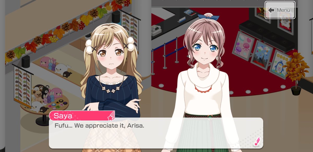 i just love arisa because she gets flustered over the smallest things in the way of "awww you really love all your friends dont you" like her tsun act isnt fooling anyone shes just a secretly sweet girl