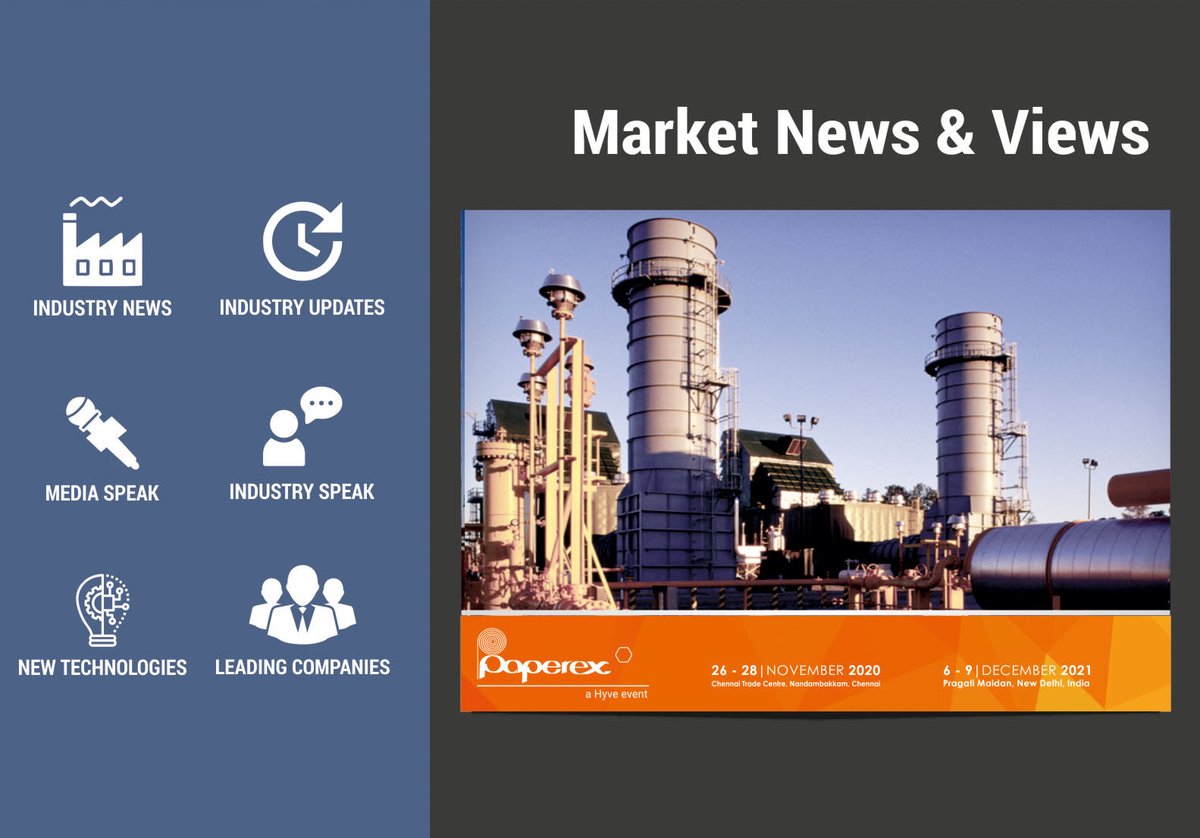 PaperexI's tweet image. MARKET NEWS &amp;amp; VIEWS NEWSLETTER - 15th September 2020

To download the Newsletter, please click on bit.ly/3kmXUId

#exhibitions #paper #pulp #packaging #paperex #paperindustry #papermill #newsletter #chennai #manufacturers #manufacturing #events  #paperexsouthindia2020