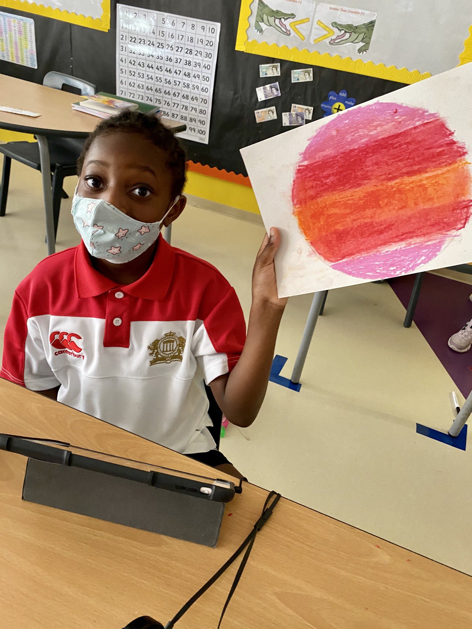 Year 3 Repton Al Barsha on Twitter "Using oil pastels to create a blend of warm or cold