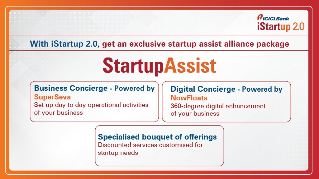 MSMEmitra's tweet photo. This programme for startups takes care of their banking as well as beyond-banking needs such as regulatory assistance, analytics, staffing, accounting, customer acquisition and digital outreach to customers, networking with investors, etc. https://t.co/l20FwVytuP