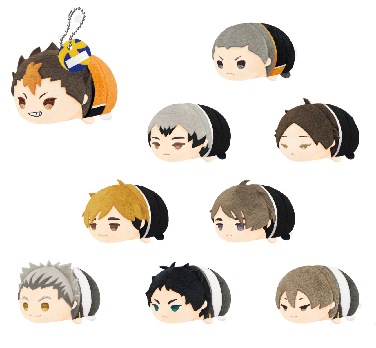 Aitai☆Kuji on X: Animate will be releasing a special Haikyuu!! To The Top  mochi mochi mascot tsum plush set featuring 9 different characters along  with a bonus Tsukishima design! Release Date: December