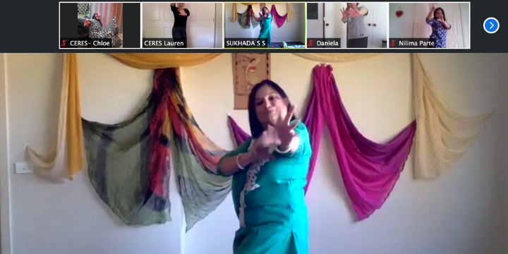 CERESeducation's tweet photo. Come join us for some shimmy and shaking fun this Thursday during our Indian Bollywood Music and Dance online session. Use code 'CERES-class' to receive 50% off your ticket 😀 https://t.co/wtnWljidpi https://t.co/2DuzEixCdt