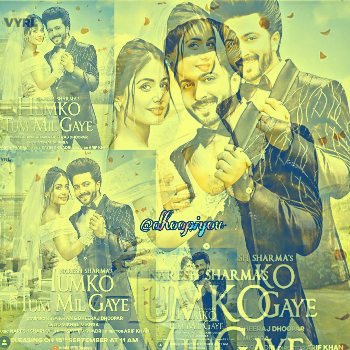 Humko Tum Mil Gaye Out NowTu jo nahi thi na ullaas thaMain khud se juda zamana bhale paas thaTu aayegi mujhko vishwas thaTera mera pyaar bhara jo itihaas tha @DheerajDhoopar  @eyehinakhan