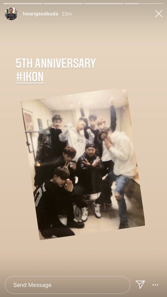 hanbinblaze's tweet photo. Hwangssabu (iKON's PT) IG Update: 

"5th Anniversary #iKON" 

🥺🥺🥺 https://t.co/QeysEynSIh