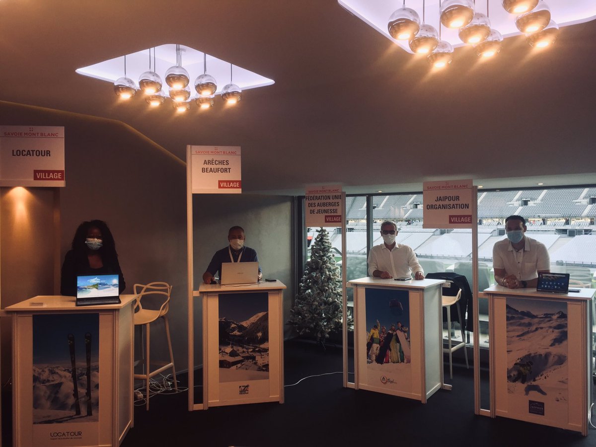 SavoieMontBlanc's tweet photo. Top départ pour le salon  #eluceo au stade de France loges 13 et 14. L’occasion pour nos 8 partenaires d’aller à la rencontre des #CSE et d’échanger sur leurs projets de séjours pour les groupes, individuels et colonies pour cet hiver ! ☃️⛷ https://t.co/IAMuxVzZJA
