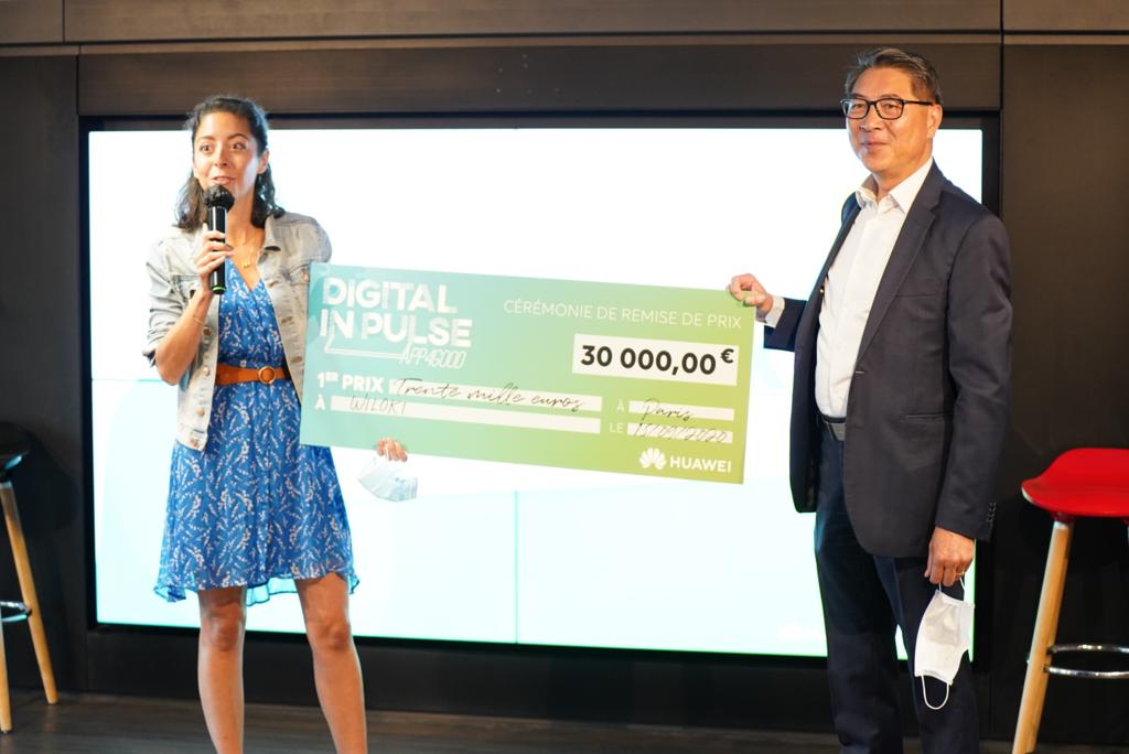 HuaweiFr's tweet photo. Le 1er prix 🥇de cette édition parisienne du concours Digital #InPulse est décerné à @wiloki_ai 👏! Wiloki propose une application d’enseignement numérique offrant un enseignement adapté et motivant en fonction des besoins spécifiques d’un élève, du CP à la terminale.📱#APP4GOOD https://t.co/f8ukVkBtrA