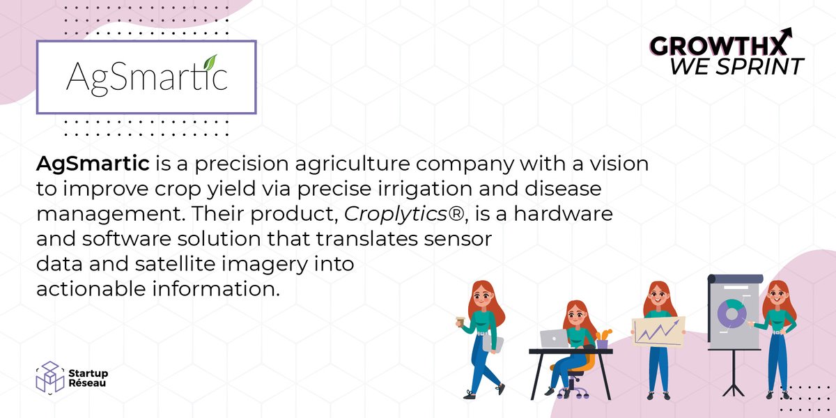 Startup_Reseau's tweet photo. #GrowthX #WESprint cohort startup @Agsmartic is using technology to increase efficiency in the agriculture sector. @rashiverma is making evolutionary steps in the #agritech space and we look forward to tracking her journey! #WomenAccelerator #WomeninBusiness #BossLadies https://t.co/R546B5yTiC