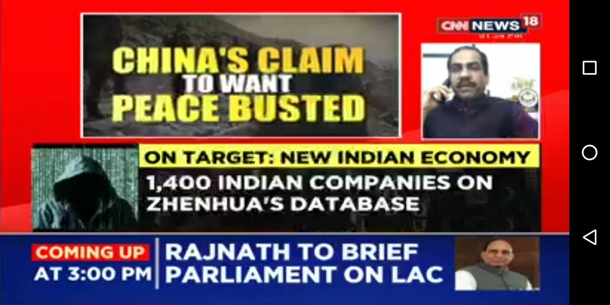 CyberDubey's tweet photo. My perspective on China's Hybrid Warfare on CNN News18 today #NCSC #CyberDost #MHA #PMOfIndia #MEITY #Root64 https://t.co/nFioi6VKDe