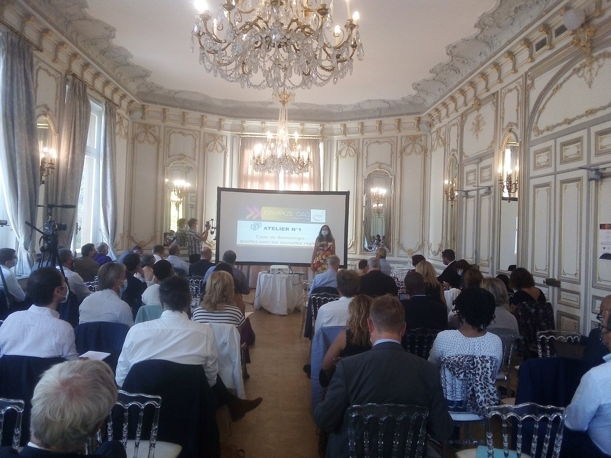 [🚀Campus CAC 2020] 👉 Nous sommes heureux de vous retrouver si nombreux pour une journée d'informations technique et d'actualités. 
👥#Déontologie #Rapport sur les risques
👉 En partenariat avec <a href="/sophiassur/">SophiAssur</a> <a href="/LACAVEC/">CAVEC</a> <a href="/gestonline/">GEST ON LINE</a>