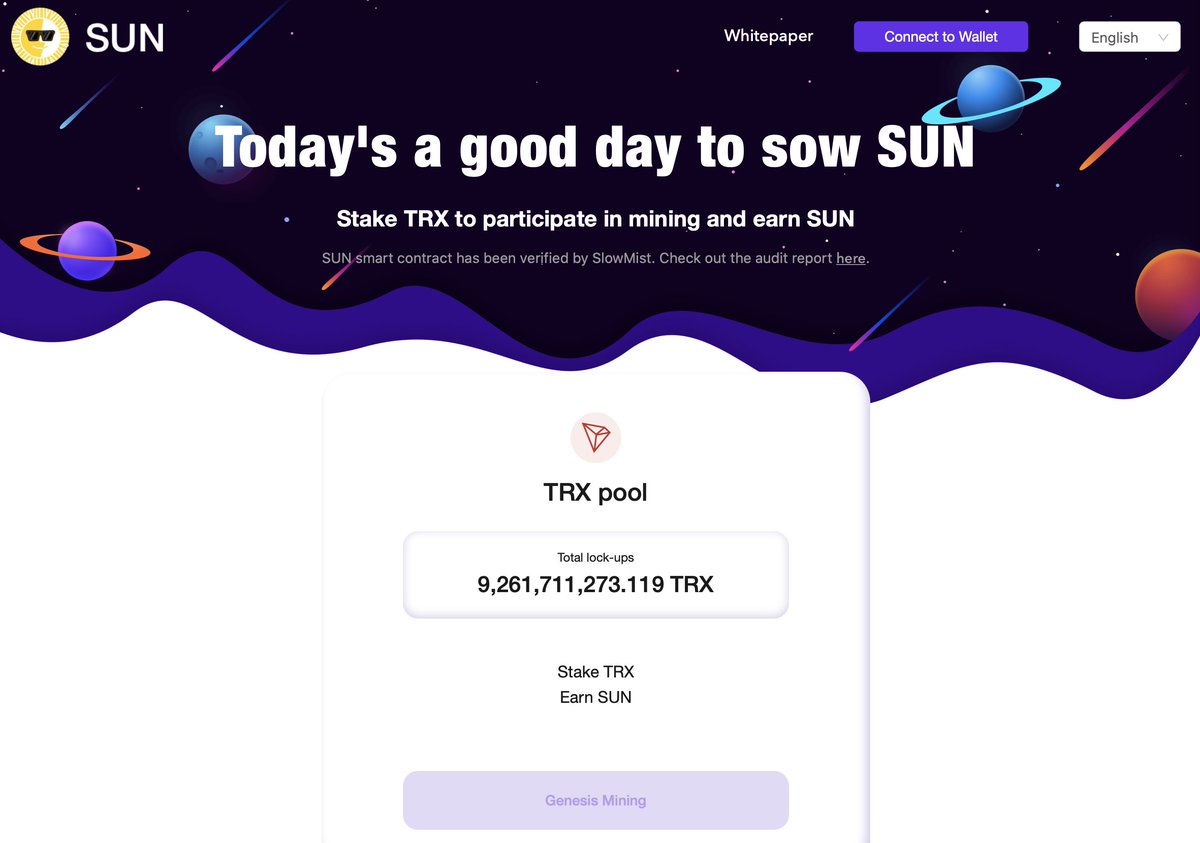 OfficialSUNio's tweet photo. 9 BILLION #TRX in #SUN 🌞! 🚀🚀🚀 https://t.co/inCoMv7cpa