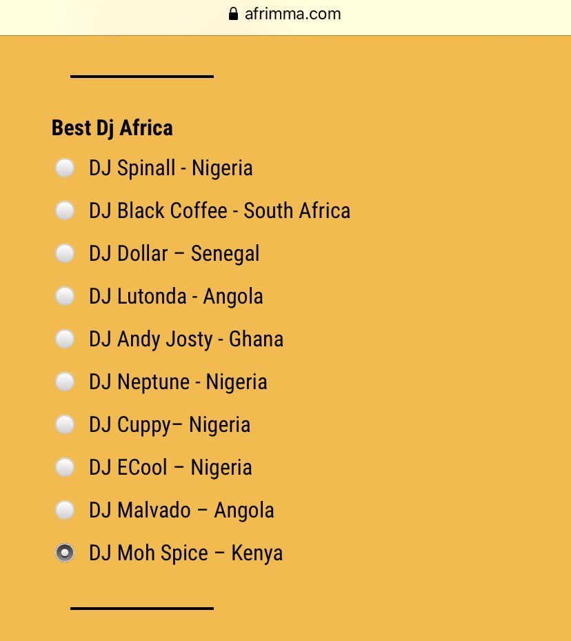 ATTENTION‼️ATTENTION‼️We’re excited to announce that our Team Leader <a href="/ruffestdjmoh/">DeejayMohTheRuffest</a> has been nominated in the 2020 AFRIMMA Awards under the category BEST AFRICAN DJ. Let’s vote for him and bring the award home! 

VOTE HERE&gt;&gt; afrimma.com/afrimma-2020-n…

#Afrimma2020
