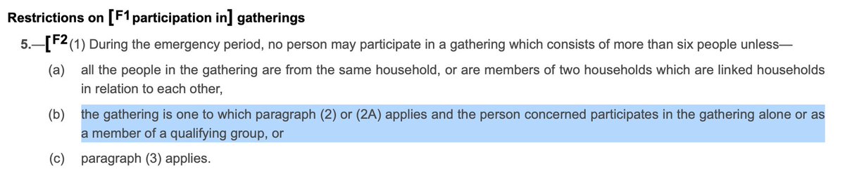 The ban on mingling has a specific context and definitely does *not* apply to two families meeting on the way to the park.It is about events organised by charities/businesses/public authorities where 'qualifying groups' (households up to 6) must not mingle with each other /2