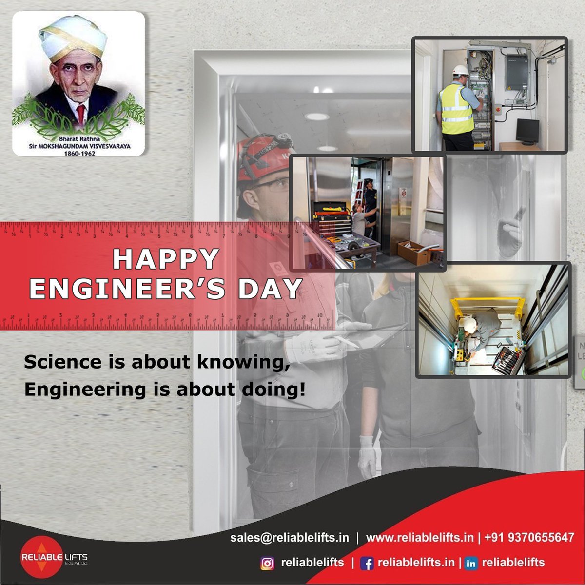 ReliableLifts's tweet photo. Happy Engineers Day....!!!!
#enginners #enginersday #enginersdaycelebration😎😎😎 #engine #entrepreneur https://t.co/W3Z1GIl3si