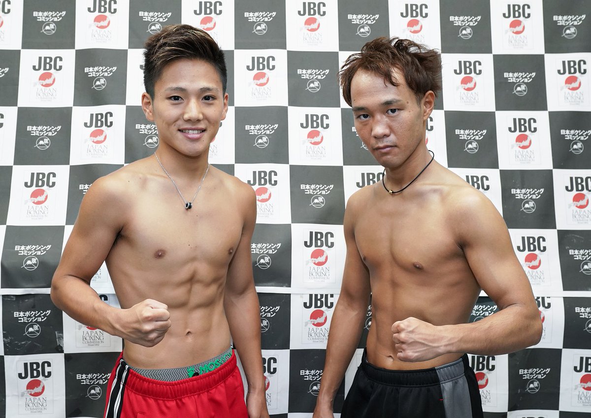 fujitv_boxing's tweet photo. 全選手計量をパスしました。
スーパーバンタム級8回戦：中嶋一輝 vs 野村健太 
62.0kg契約8回戦：保田克也  vs ピッコロ・ヴォリバー
ライトフライ級6回戦：森且貴 vs 内田勇気 
FUJI BOXING-PHOENIX BATTLE
9/19(���)26:45～フジテレビにて放送 https://t.co/7oKIu4vxnG