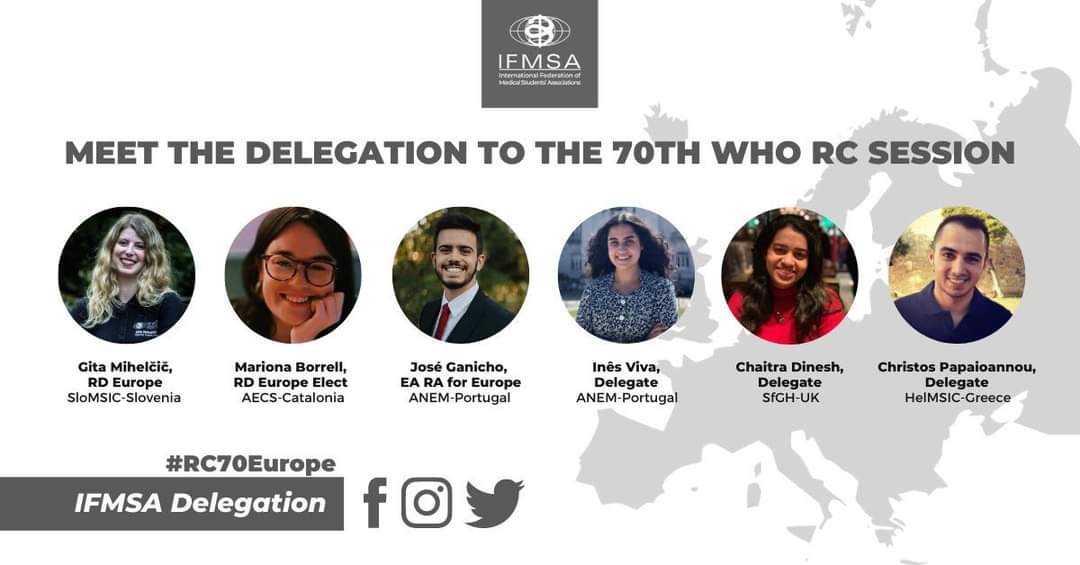 IFMSA's tweet photo. Join us today for the 2nd day of #RC70EUROPE @WHO_Europe !
#IFMSA4WHO #Advocating4europe https://t.co/QC3COWH4xO