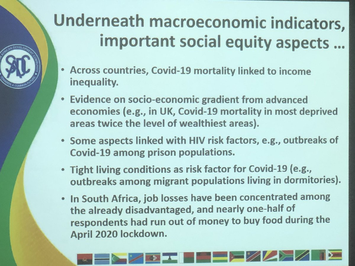 AlankarMalviya's tweet photo. Assessment Economic Impact of #COVID19 in @SADC_News region with analysis of level@of public debt , presented today. We are facing an unprecedented economic crisis potentially affecting financing #HIVPreventionESA @Winnie_Byanyima @ShannonHader @UNAIDS_ESA @WorldBank https://t.co/R62QLkoMYv