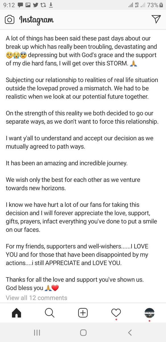 ChinaksOfLagos's tweet photo. Sylvia and Chiddy of #Chivia are no longer dating.
Sylvia confirms the breakup rumours.
#UltimateLoveNg https://t.co/GEvIOFMBsF