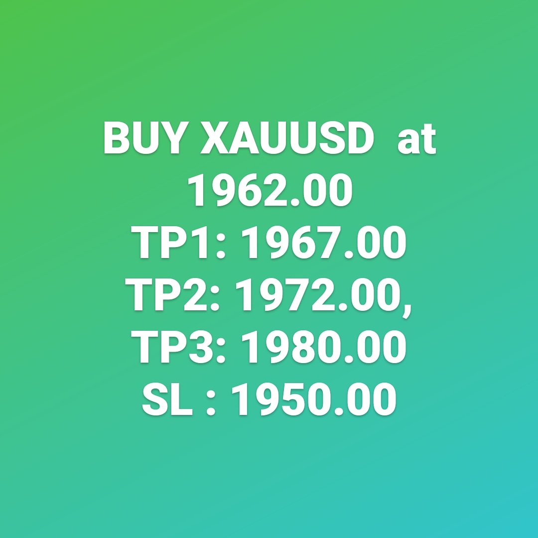 xauusd__expert_'s tweet photo. BUY XAUUSD  at 1962.00
TP1: 1967.00
TP2: 1972.00,
TP3: 1980.00
SL : 1950.00

DM me fast for expert advice - https://t.co/WnOKReKMEI

#Forex #Signal  #forexsignals #accountmanagement #Xauusd #gold #fx #commodity #comex #trump #investing #FXAccount #forextrading #currency #COVID19 https://t.co/aoTFUCtIgk
