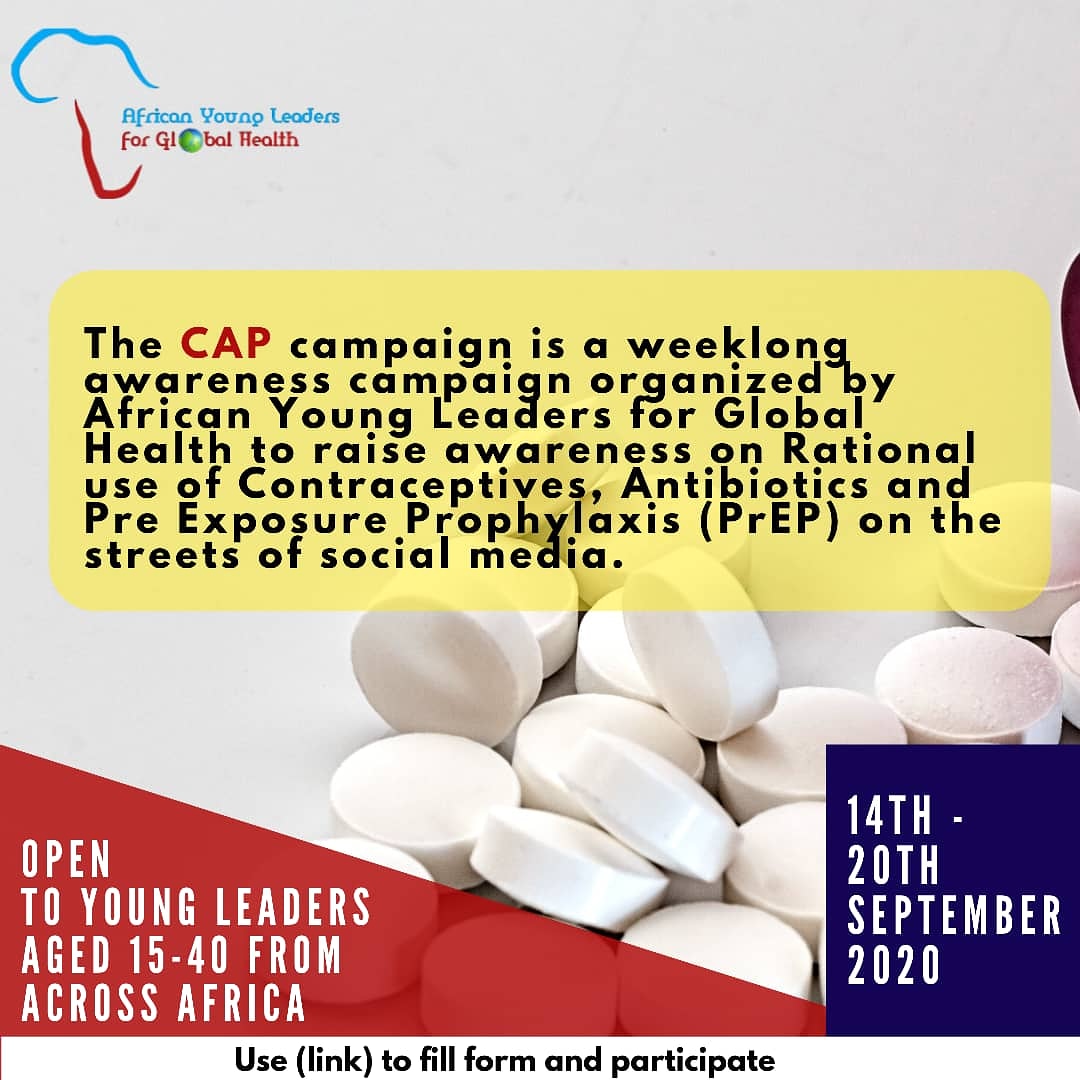 Stand4AIDS's tweet photo. Hello @Twitter friends and family. Join African Young Leaders for Global Health in raising awareness on the proper use of #contraceptives and  #PreP. What do they mean? Details on flier

#AYLGH #GlobalHealth #contraceptives #PrEP https://t.co/zF2S1ARpKB https://t.co/Mapqz78waU