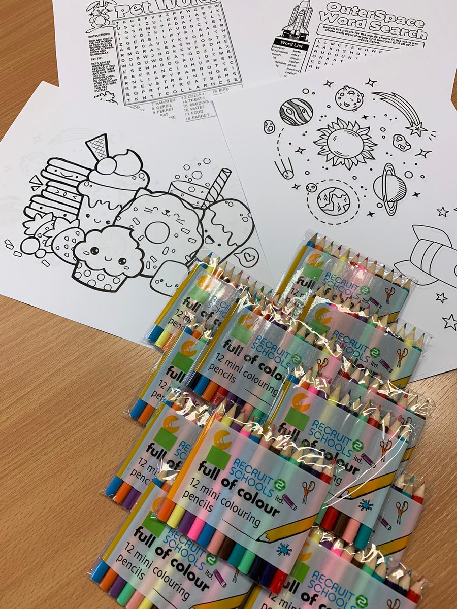 recruit2schools's tweet photo. We understand family life and that sometimes you need to bring your child with you to appointments, which can be boring for your child! We have colouring, word searches (Maybe some sweets!) to keep them entertained! https://t.co/G23nrqq9fp