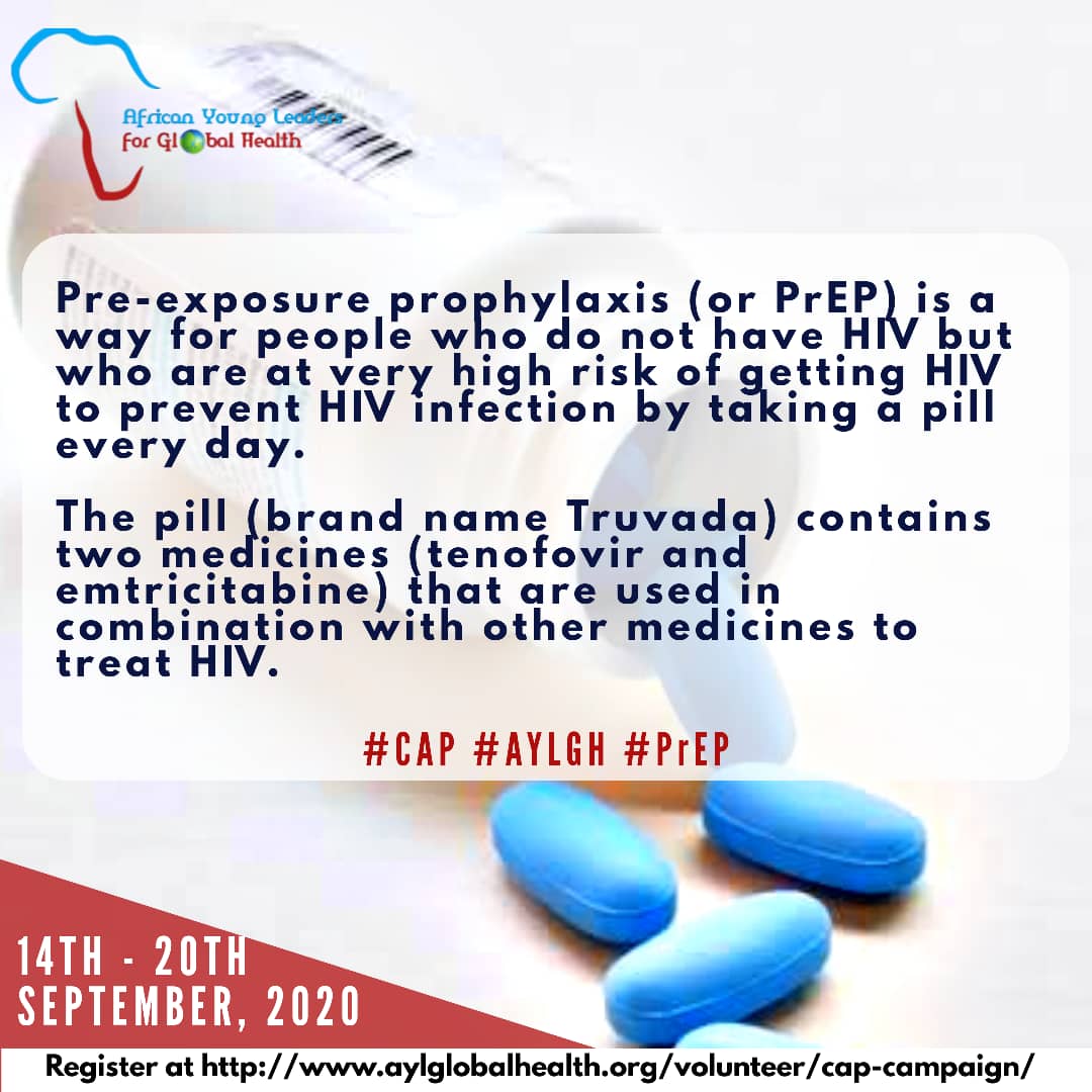 Stand4AIDS's tweet photo. Hello @Twitter friends and family. Join African Young Leaders for Global Health in raising awareness on the proper use of #contraceptives and  #PreP. What do they mean? Details on flier

#AYLGH #GlobalHealth #contraceptives #PrEP https://t.co/zF2S1ARpKB https://t.co/Mapqz78waU