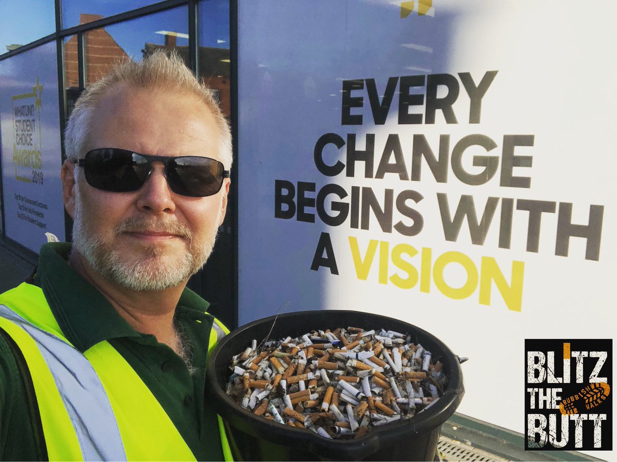 My vision is to see a #cigarettebutt litter free environment by 2030... BUT the only way we can achieve that is by all working together. Join me and let’s #BlitzTheButt for good. 💚💪🏼👊🏻🚭🚯👈🏻👈🏻 #cigarettebuttsarelitter #cigarettebutts #blitzthebuttweek #nomorebutts