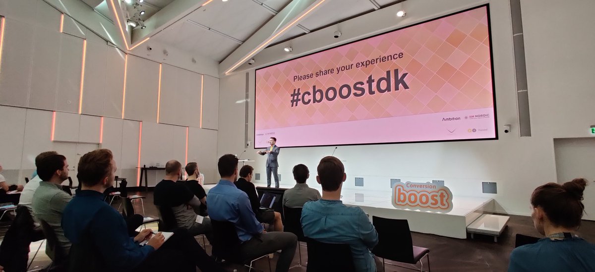 tonw's tweet photo. So, my first social distance conference ever. Seems that you just need a really big building that could fit 4 times more people, hand sanitizers and facemasks. It does help a lot to stay focussed if you are really attending and not just watching a livestream. #cboostdk https://t.co/caN3mHJs89