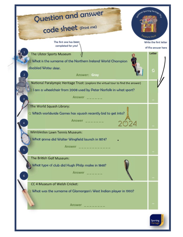 Sporting Heritage Update!

The #NSHD2020 Treasure Hunt is here, get involved! Book your place on our #virtualconference and free #podcasting webinar. Apply for our community funding grants. 
➡️ mailchi.mp/2be8fa6d7849/f…

#sport #museum #sporthistory #archives #heritage #Tuesday