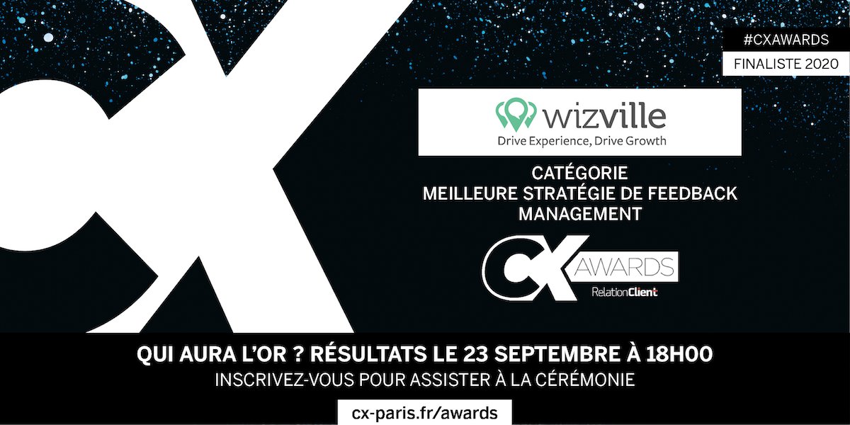 WizVille's tweet image. 😍 Hyper fiers d&apos;avoir été sélectionnés comme finalistes des #CXAwards 2020 avec notre innovation #LocalInsight !

Merci encore aux équipes de @NetMedia_Group et @Relationcltmag pour votre accueil lors de la présentation du projet. Et à très vite pour l&apos;annonce des résultats 🤞🤞
