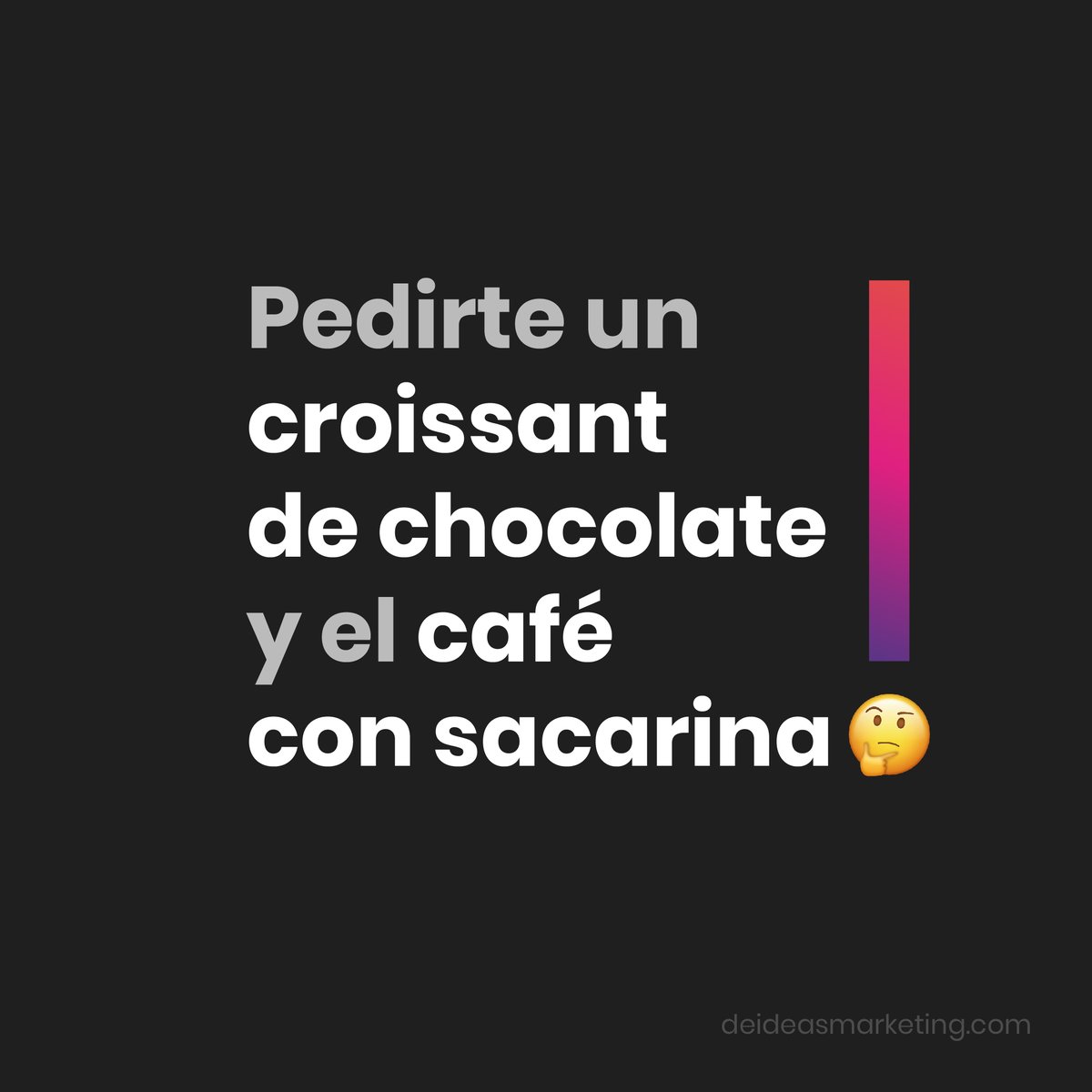 deideasmkt's tweet photo. ¿Tú también has empezado la dieta? 🥐☕️https://t.co/3wv5EiWTFB #FelizMartes #Dieta #Healthy #Quote #BuenosDiasATodos #SomosTooMatch https://t.co/KYQlPu9shJ