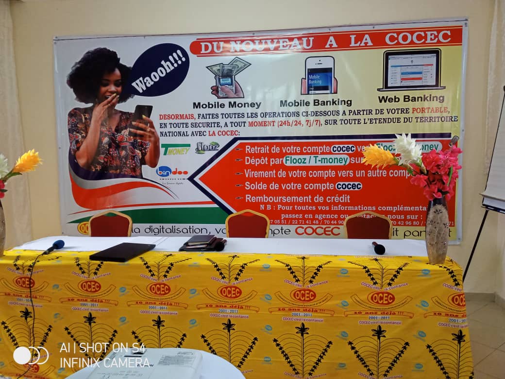 joel_kdb's tweet photo. Début du lancement officiel de la solution digitale Bindoo avec la microfinance COCEC à l'hôtel GHIS PALACE.
L'Afrique vers la digitalisation
#Bindoo @Anisoftanicet @medisoft https://t.co/Bz0d6rFgkR