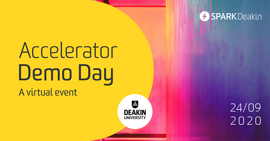 SPARKDeakin's tweet photo. Our five amazing @deakin startups are ready to take the stage at Demo Day next week (Thu 24. Sept). 🎉 Expect a night of fun and inspiration. Register now: https://t.co/THw4r59SZa #SPARKDeakinAccelerator https://t.co/kX9LmQhHZz