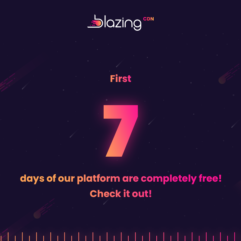 Start using BlazingCDN and get a 7-days free trial, which will prove its best quality, value for money, and a unique user-friendly system designed especially for you!
Join us and see the benefits of using BlazingCDN from a very first day!
#CDN #hosting