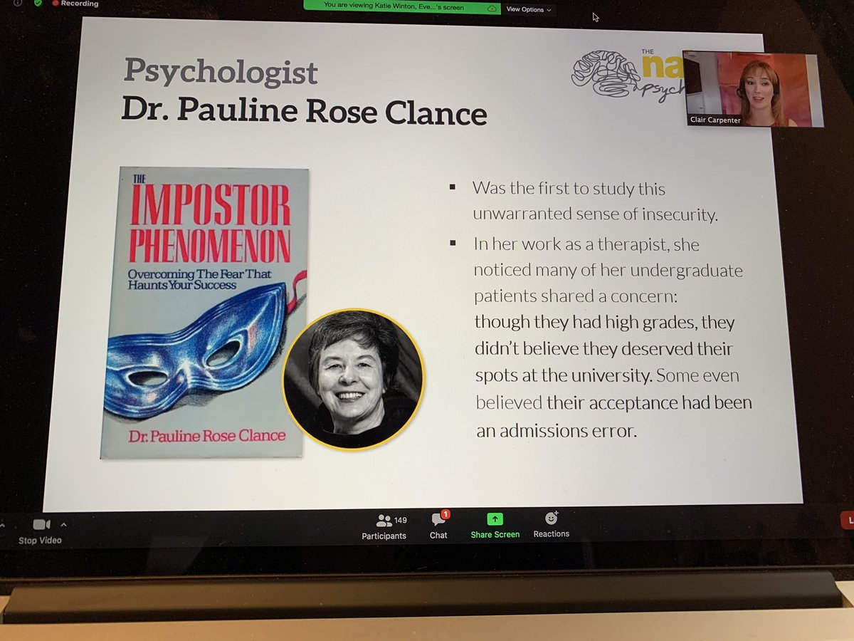 Claire Kidd (@thenakedcreator) on Twitter photo Clair Carpenter <a href="/thenakedpsych/">@thenakedpsychologist</a> sharing the background to Imposter Syndrome <a href="/nakedleader/">David Taylor</a> <a href="/LBFEvents/">LondonBusinessForum</a> #impostersyndrome Clair Carpenter <a href="/thenakedpsych/">@thenakedpsychologist</a> sharing the background to Imposter Syndrome <a href="/nakedleader/">David Taylor</a> <a href="/LBFEvents/">LondonBusinessForum</a> #impostersyndrome
